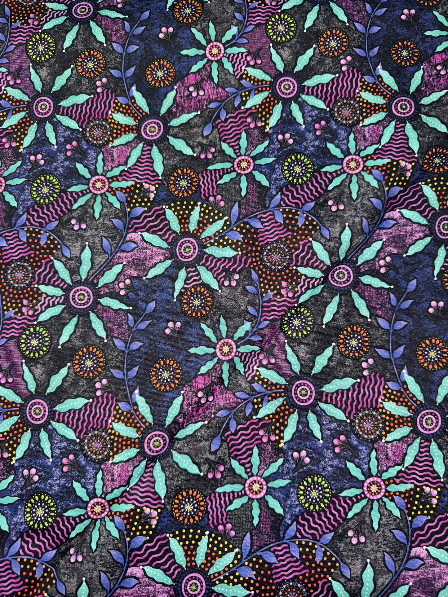 Walkabout Purple Indigenous fabric