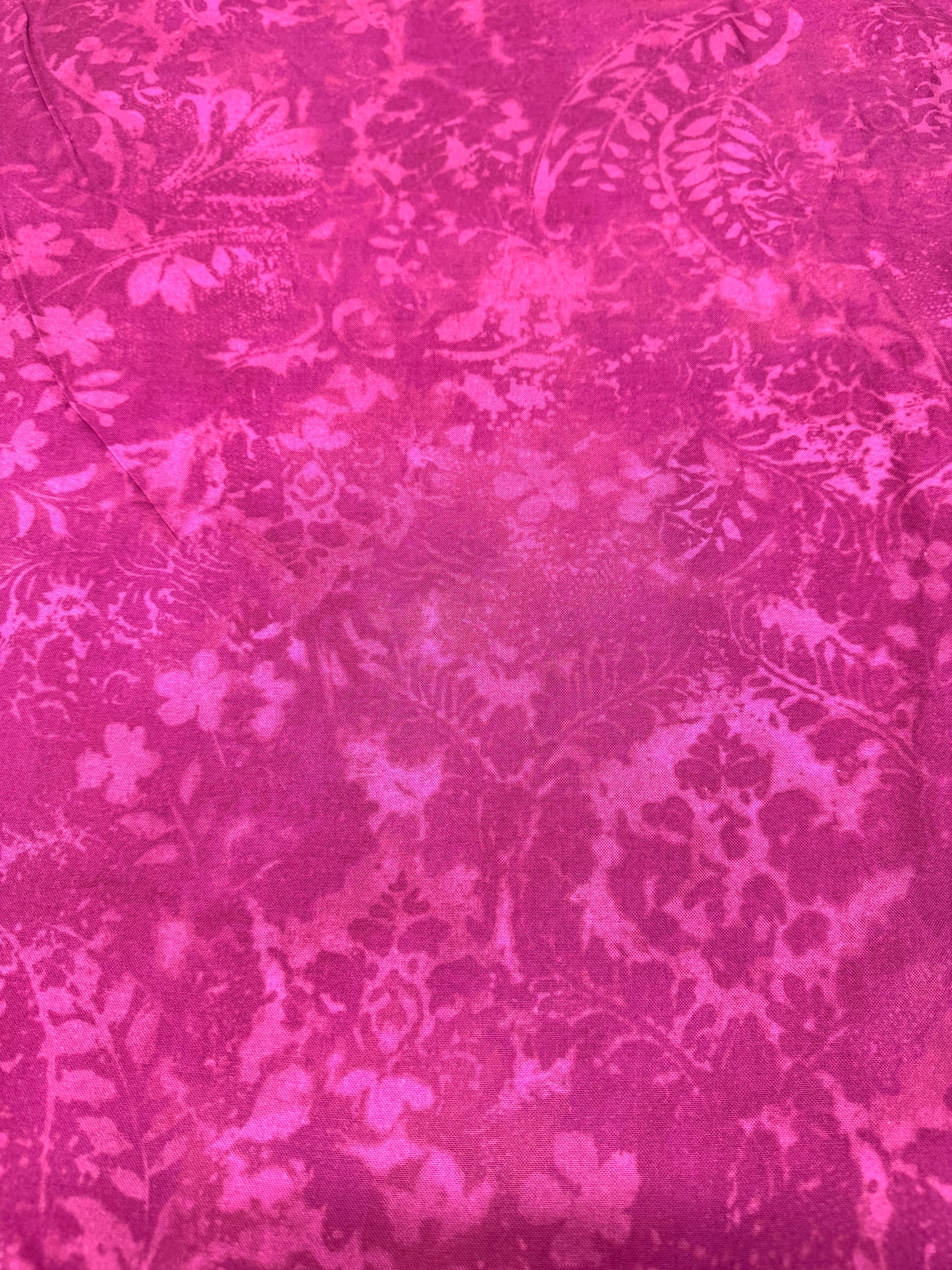 Floral textured Purple Wide Back fabric
