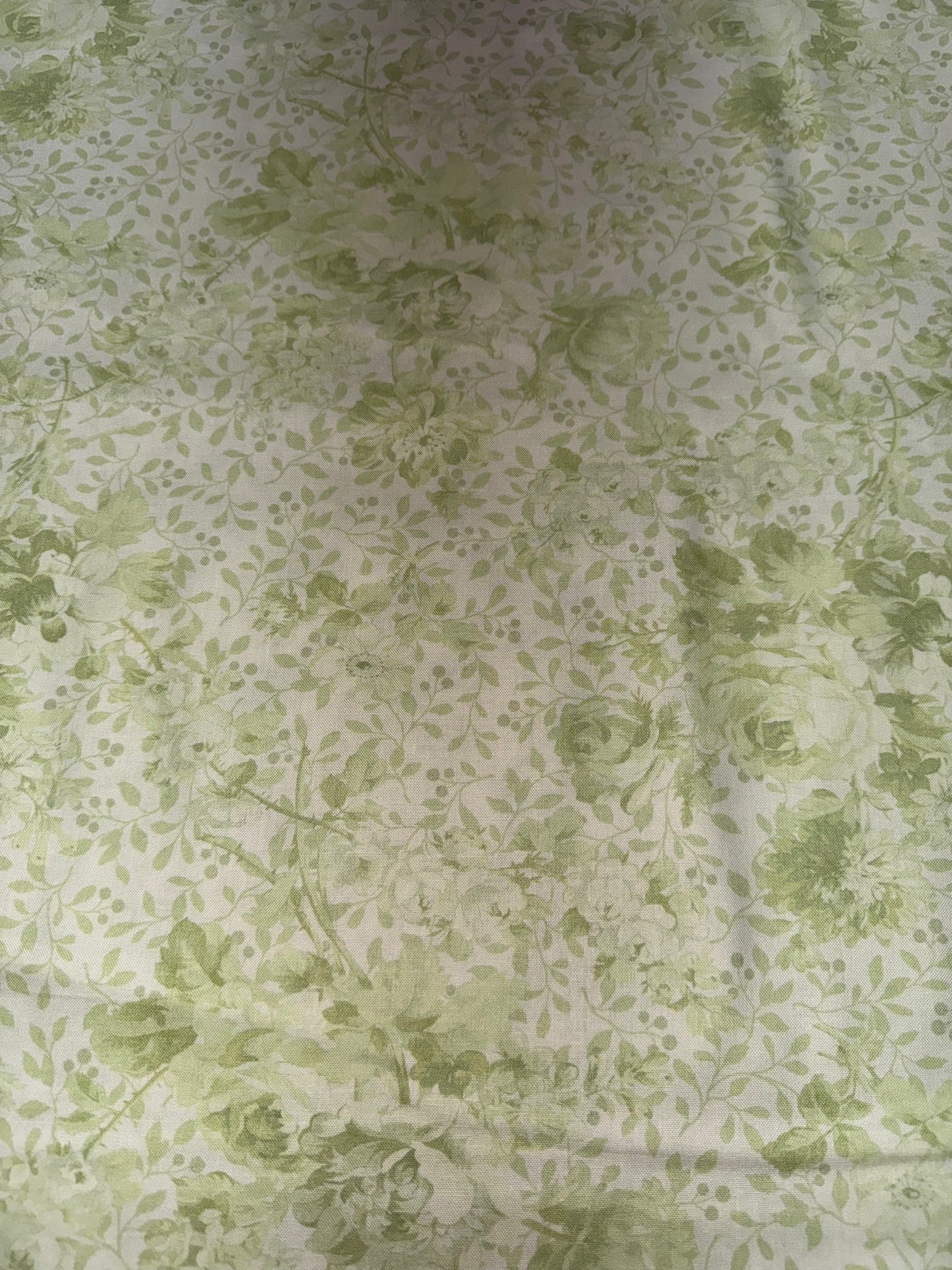 Green Leafy Wide Back fabric