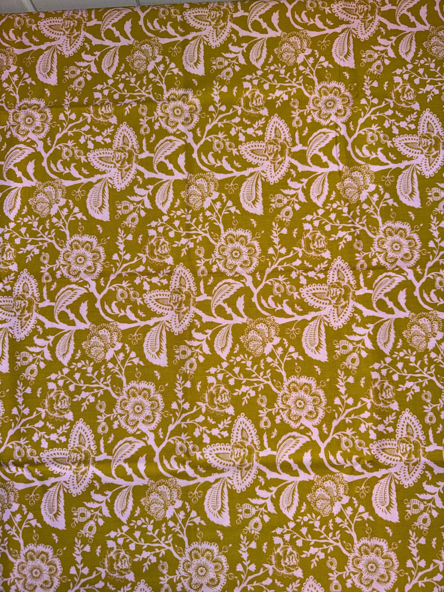 Tula Pink Parisville Deja Vue Collection .5m Pieces - French Lace - Green and Pink