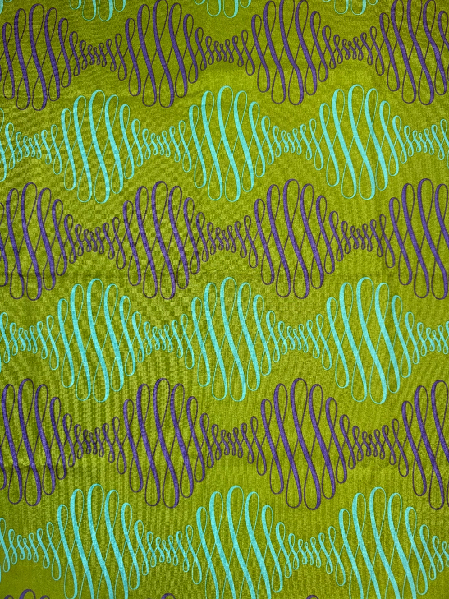 Tula Pink Parisville Deja Vue Collection .5m Pieces - Spencer Stripe - Green