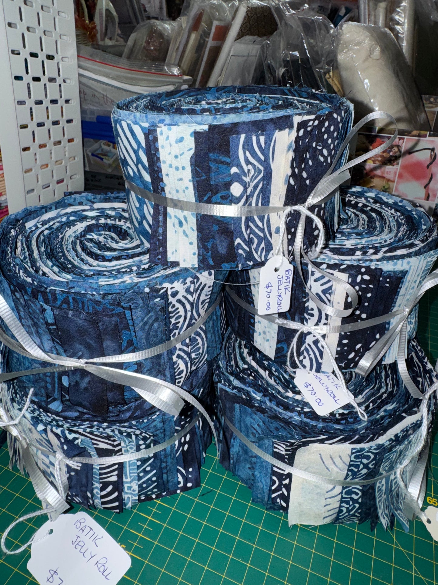 Batik Indigo Jelly Roll
