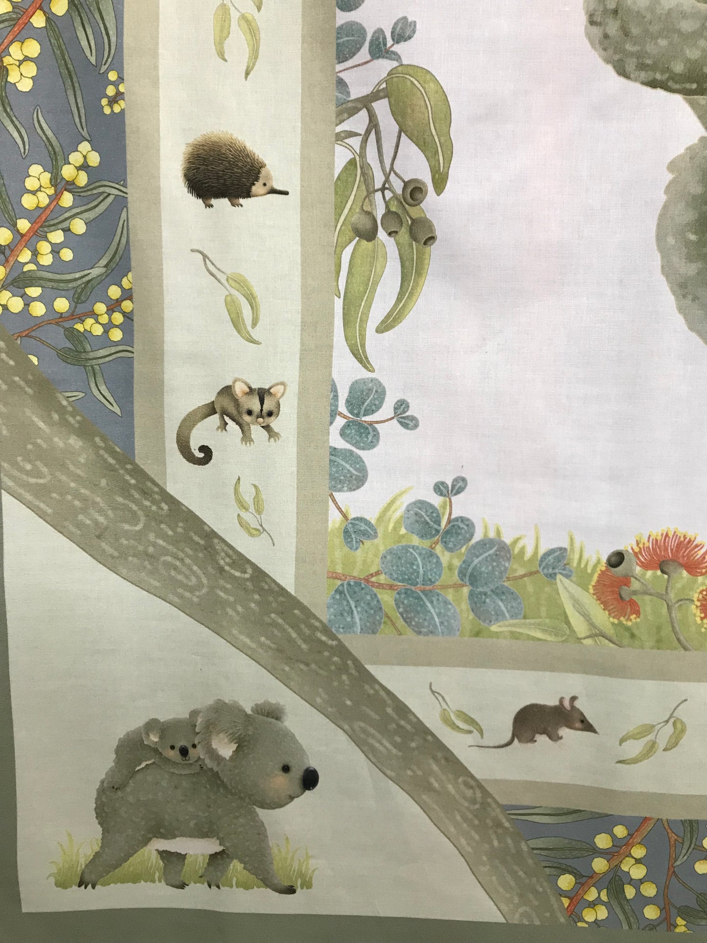 DV6275 Jen Digital Baby Australian Animals Koala Children's Cot Panel