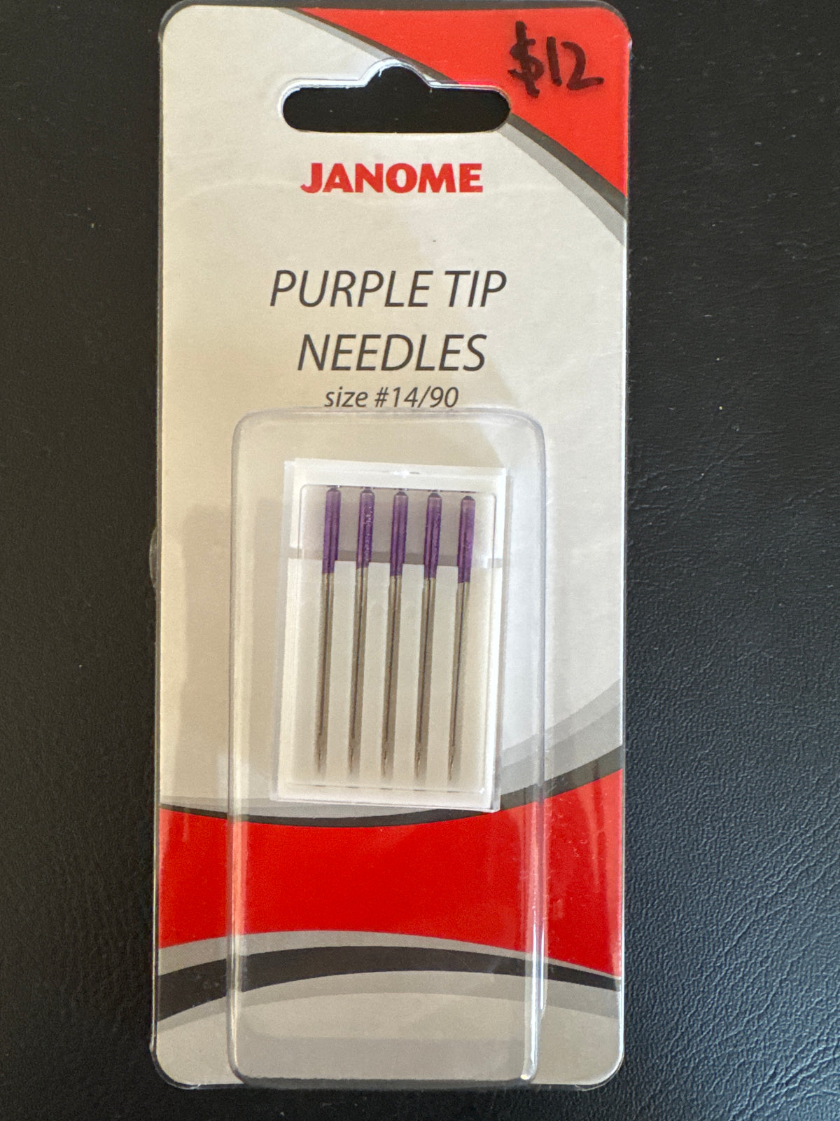 Janome Purple Tip Needles Pack of 5 - Size 14/90