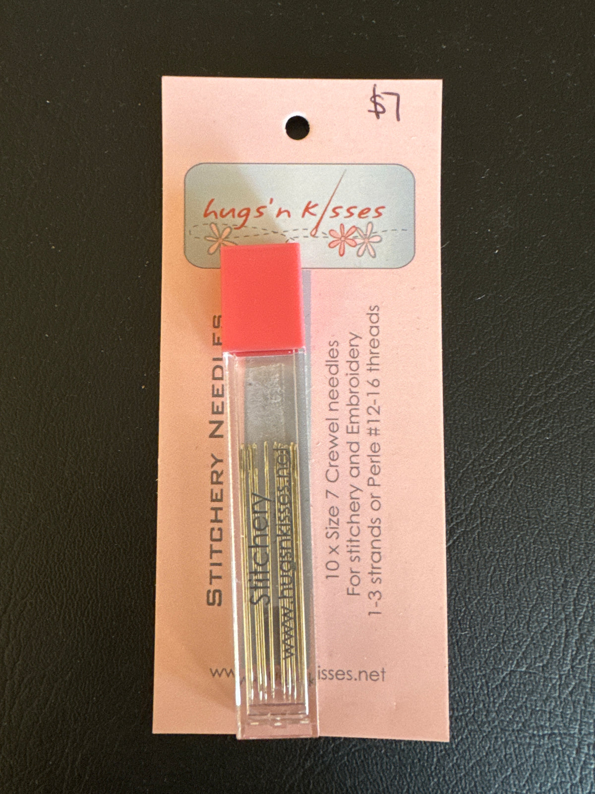 HNK Stitchery Needles - pack of 10 Size 7 Crewel Needles