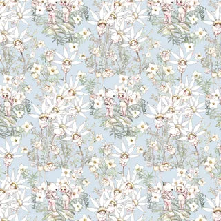 MG1019 May Gibbs Pastel Flowers Light Blue