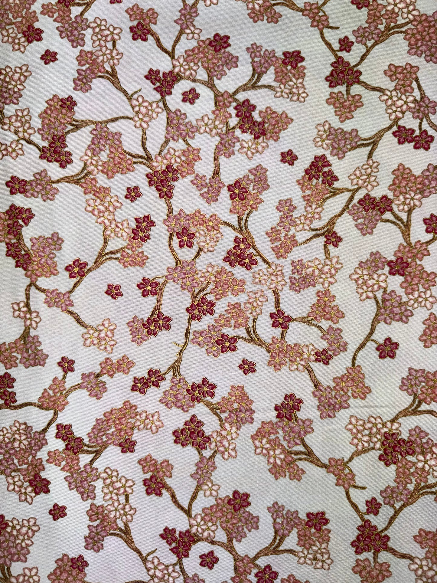 Imperial Collection - Graceful Cranes - Blossoms in Cream