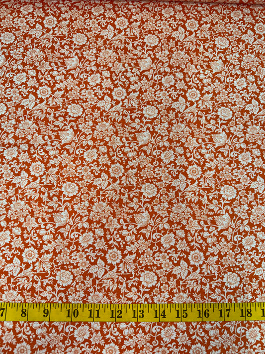 Liberty Fabrics - The Artist's Home Collections - Kelmscott Silhouette Orange