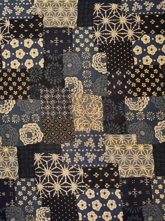 Japanese designs on Black and Gold