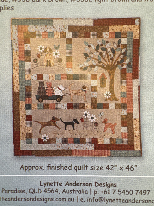 A Dog's Life by Lynette Anderson - Quilt Pattern and Fabric Kit - 42" x 46"