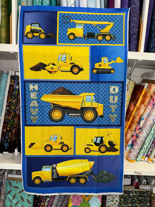 Truckload of Fun - Panel of Trucks and Diggers
