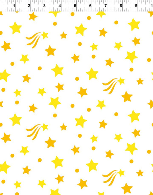 Space Buddies Yellow Star Print - 12SBS-1