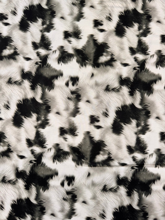 Cowhide Black and White