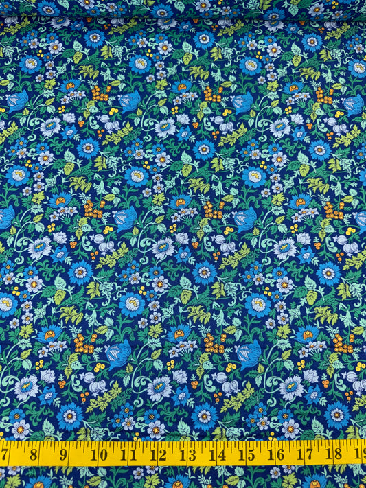 Liberty Fabrics - The Artist's Home Collections - Annabelle Bailey - Blue