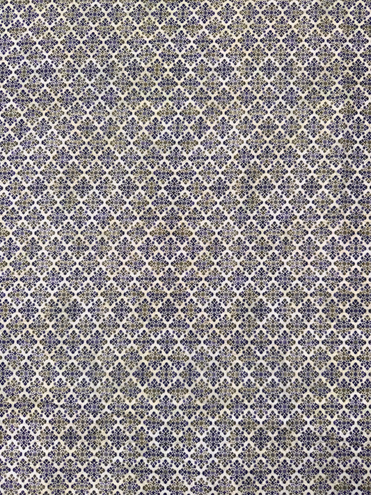 Carpet Bag Romance by Jason Yenter - Purple - Small Motif All Over Fabric 8CBR3