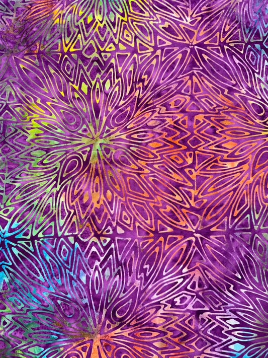 Batik French Mandala BA45-1998 Purples