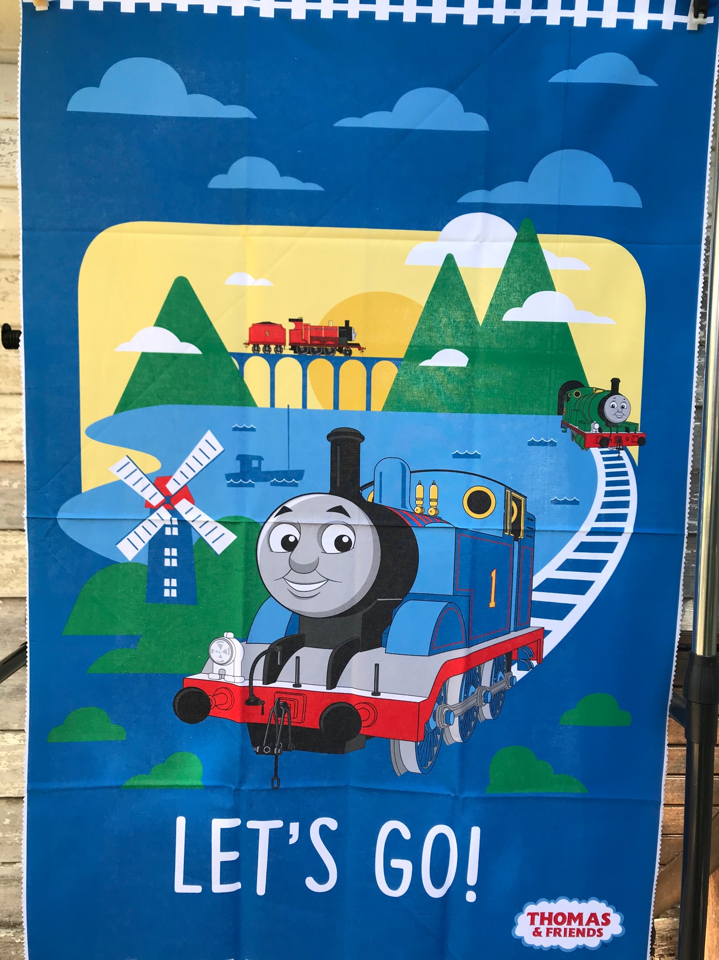 Blue Thomas Tank Engine Panel Kit - Cotton Panel Set with 3 Fat Quarters.