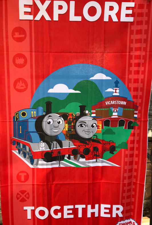 Red Thomas Tank Engine Fabric Panel  - SALE PRICE - ONLY $10!!