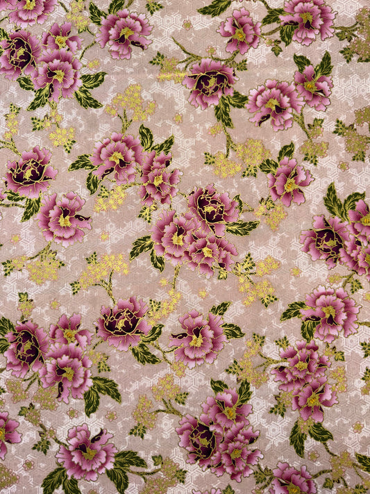 Imperial Collection - Graceful Cranes - Flowers in Pearl Pink