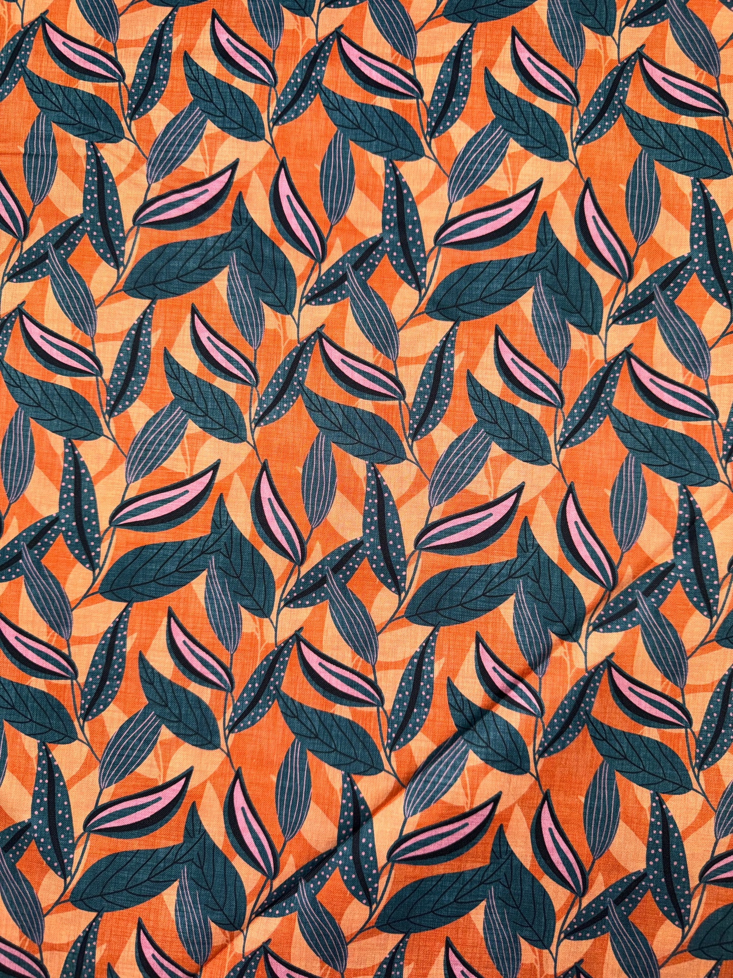 Botanicals - Gum Leaves on Ochre background