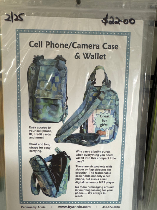 By Annie Pattern - Cell Phone/ Camera Case & Wallett