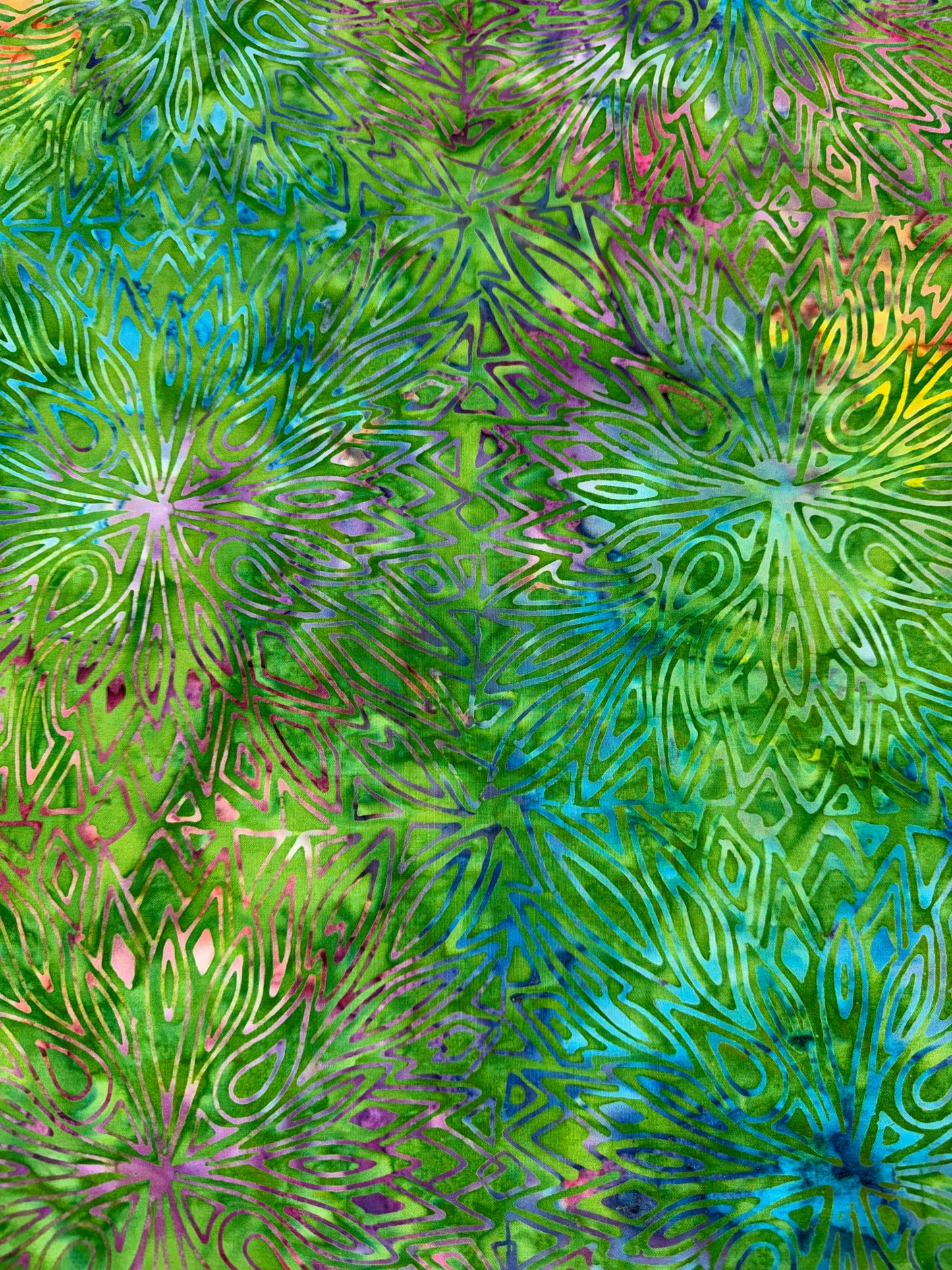 Batik French Mandala BA45-2002 Greens