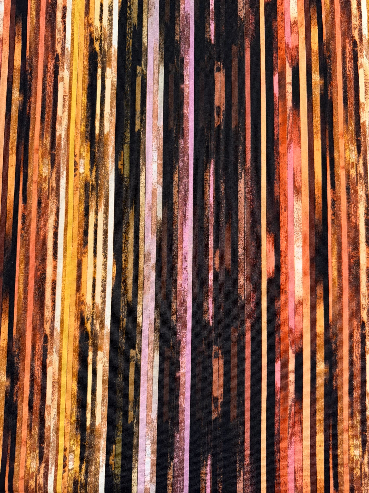 Stripey Multi coloured Woodgrain Ink Edges