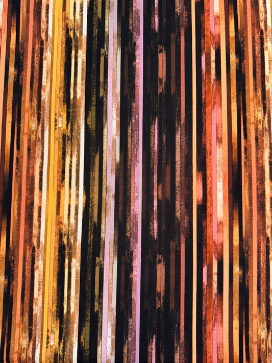 Stripey Multi coloured Woodgrain Ink Edges