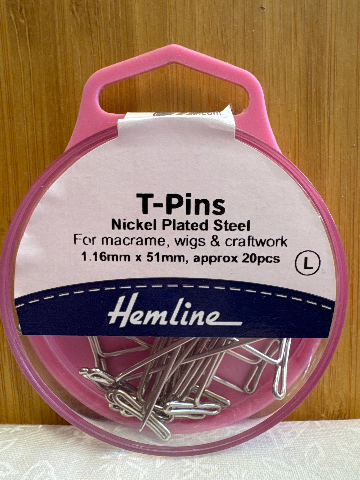 Hemline T-Pins - 1.16mm x 50mm x 20