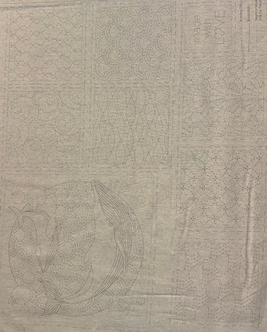 DV4090 Sashiko Ocean Panel In Natural