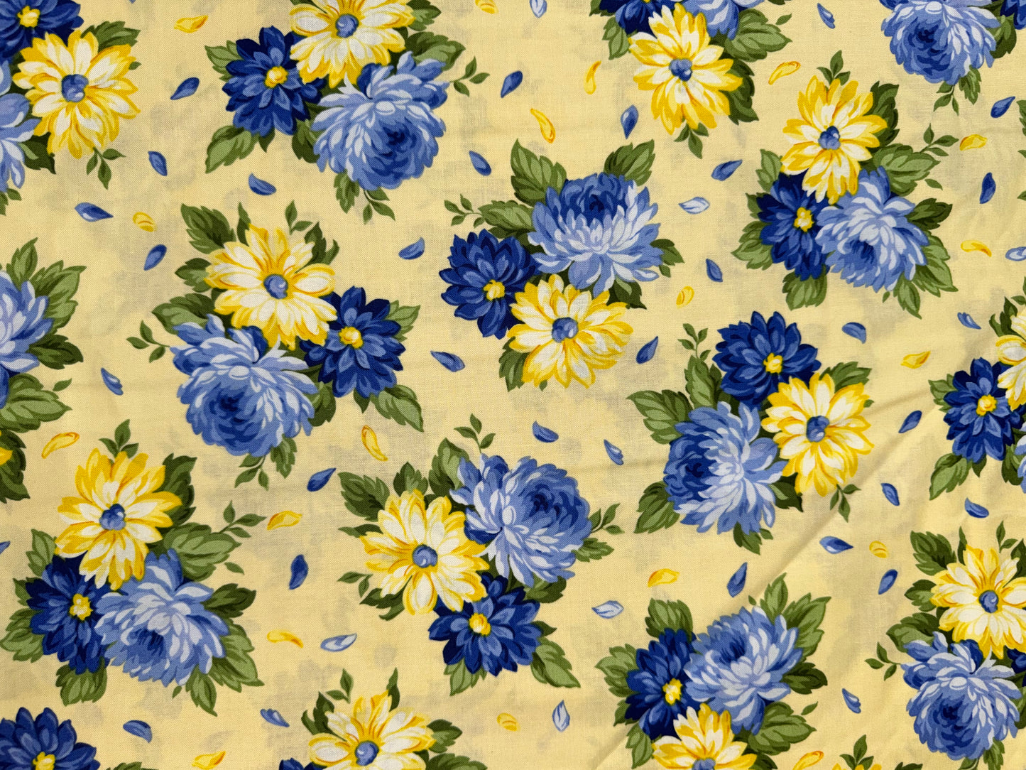 Sunshine - Blue & Yellow Flowers