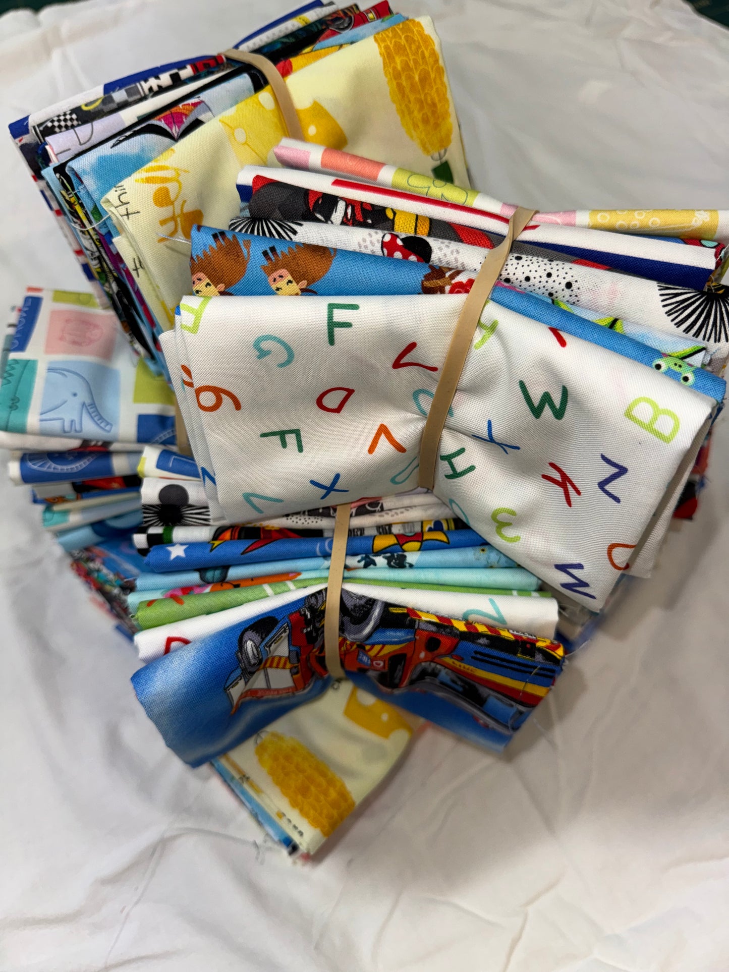 Kid's Fabric - Mystery Fat Quarter Bundles of 10.