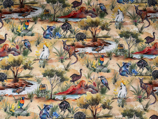 Australian Natives - Animals and Birds around the Billabong