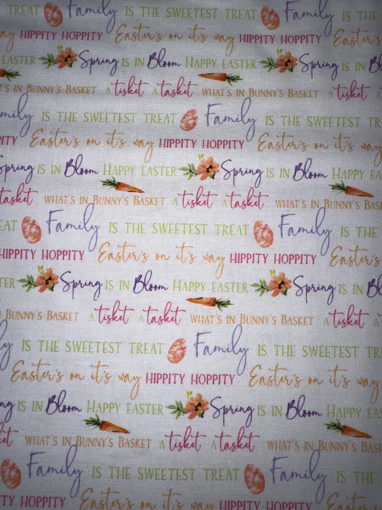 Hoppy Easter Words on Cream background