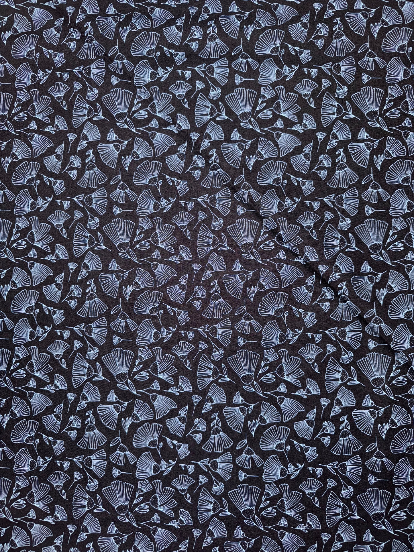 Midnight Flora - Dark Black