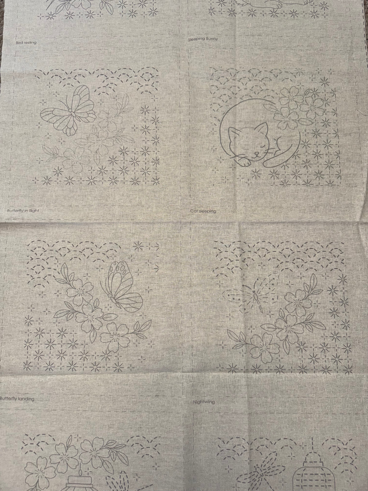 DV7897 Stitchery - Blossom and Bloom on Linen