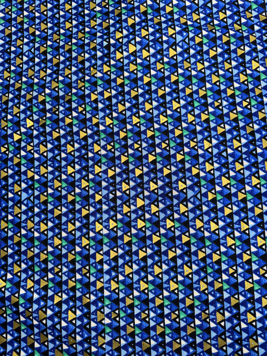 Gustav Klimt Gold and Blue Triangles