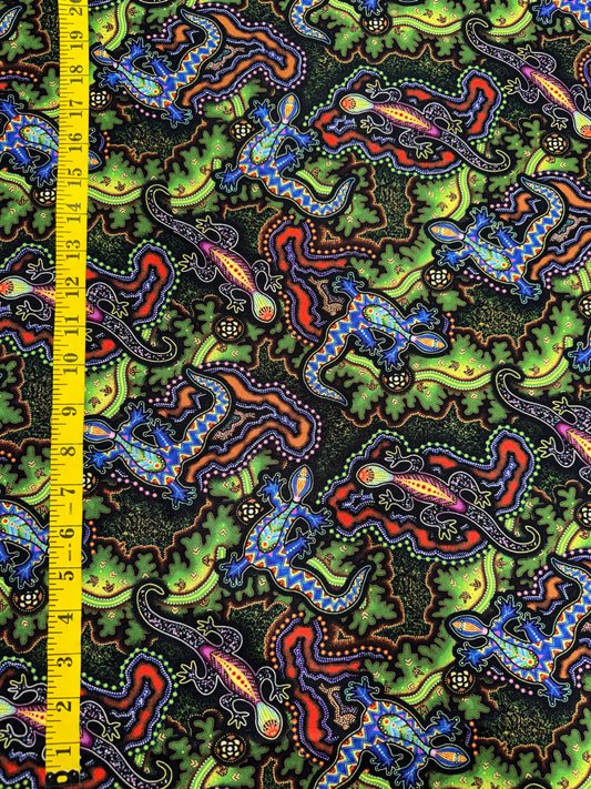 TJUKURPA LAND - Goannas in Greens