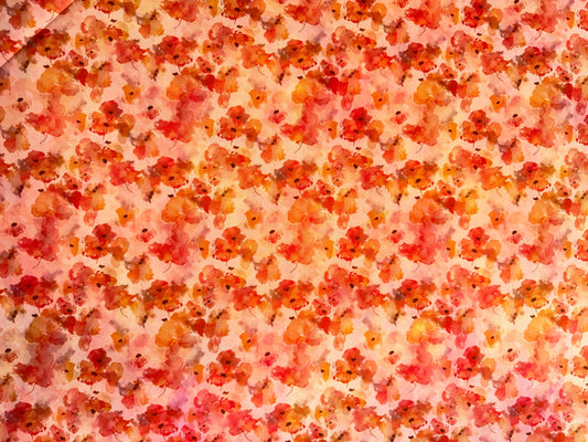 Blooming Day and Night by Jason Yenter - Orange Floral