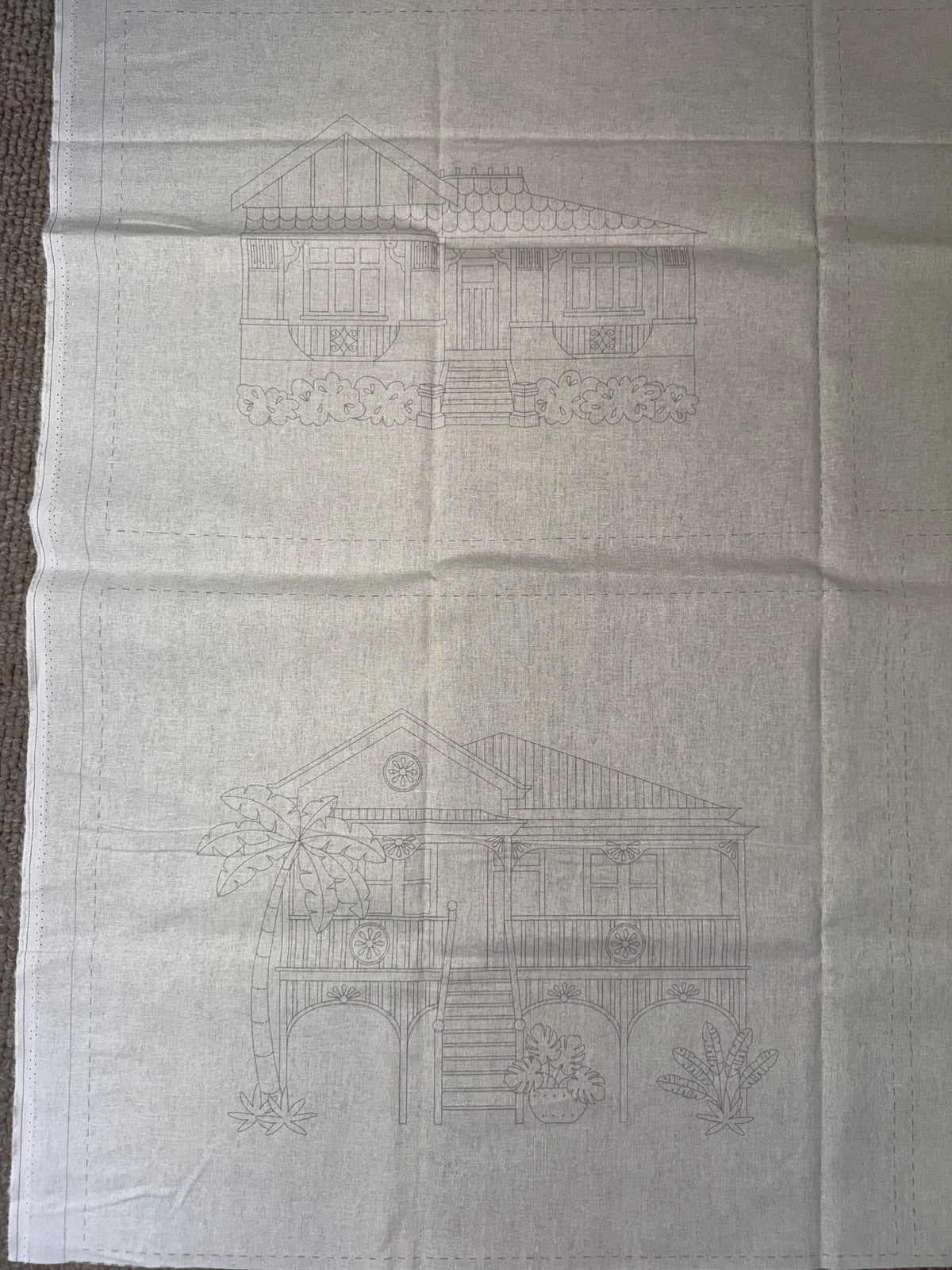DV7986 Stitchery - Home Sweet Home - Queenslander Homes