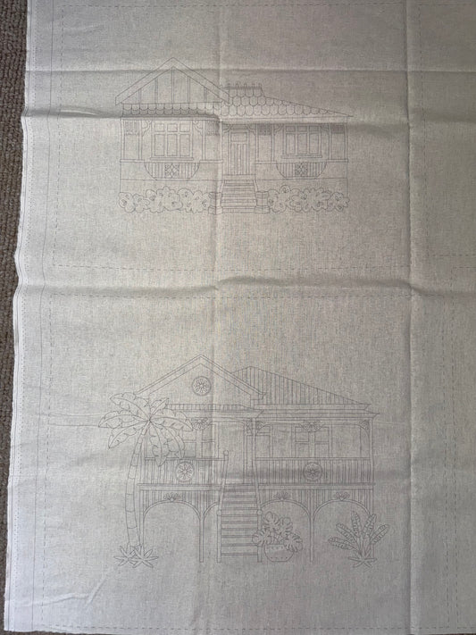 DV7986 Stitchery - Home Sweet Home - Queenslander Homes