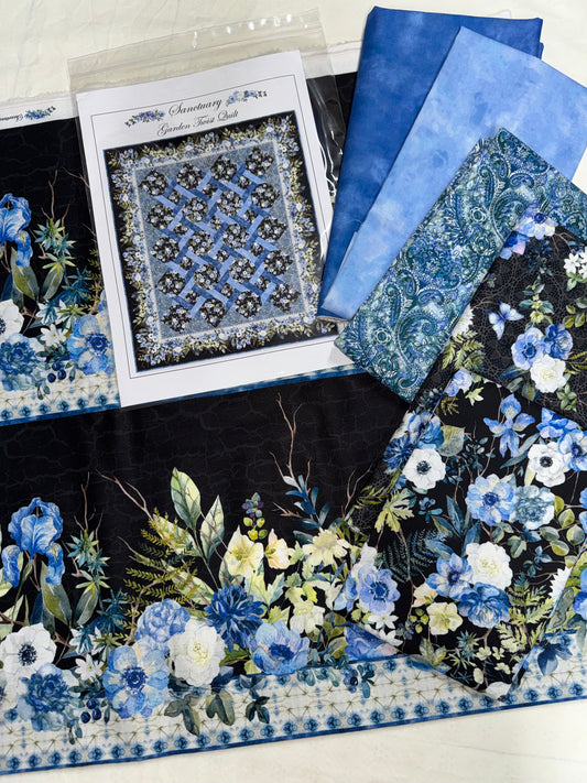 Sanctuary by Jason Yenter - Black Garden Twist Kit 64" x 75"