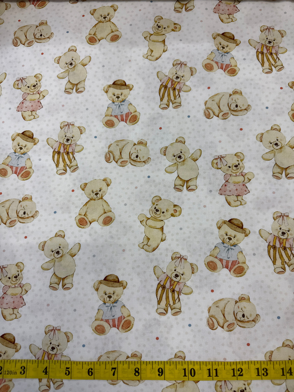 Devonstone DV7894 Bed Buds Teddy Bear Wide Back Fabric
