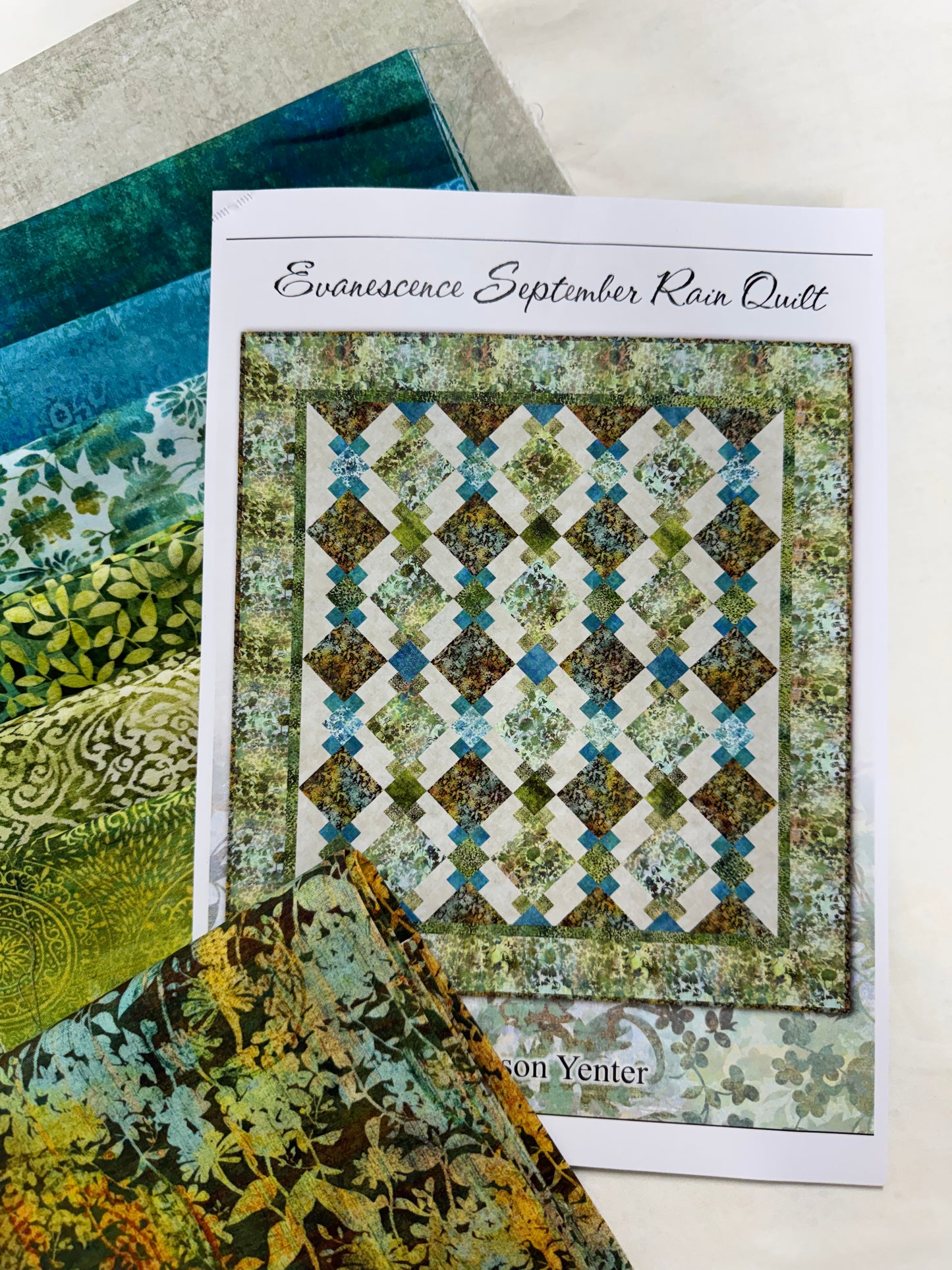 Evanescence September Rain Quilt Kit - Autumn - 80.5" x 85.5"  Jason Yenter Design. Only 4 available.