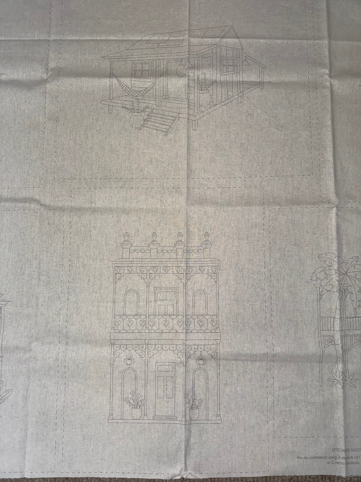 DV7986 Stitchery - Home Sweet Home - Queenslander Homes
