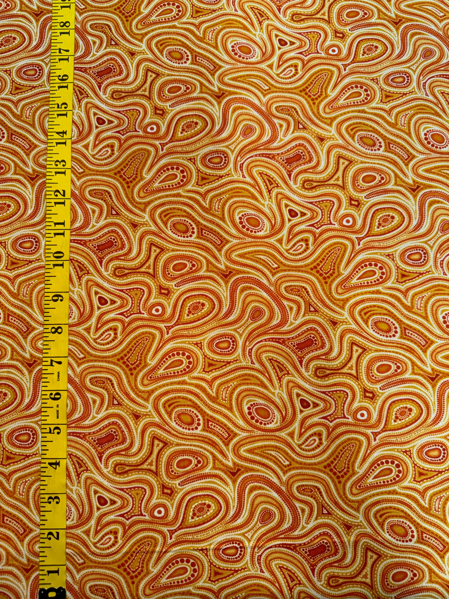 TJUKURPA LAND - Swirls in Yellows