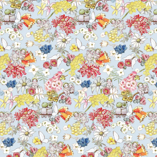 MG1015 May Gibbs Gumnut Friends Light Blue