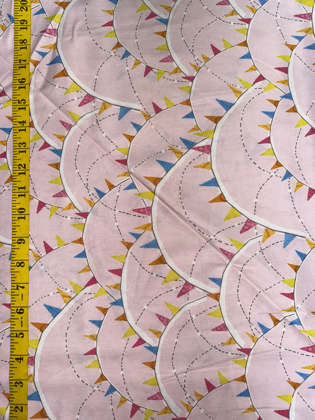 Pink Bunting Allover Fabric - 20% off!!