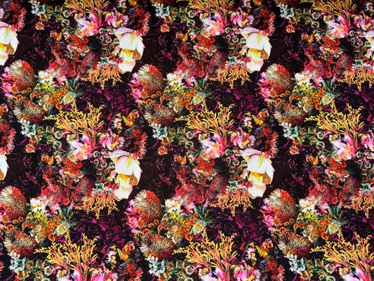 Glorious Gum Blossoms - Wattle fabric by De Gillett Cox