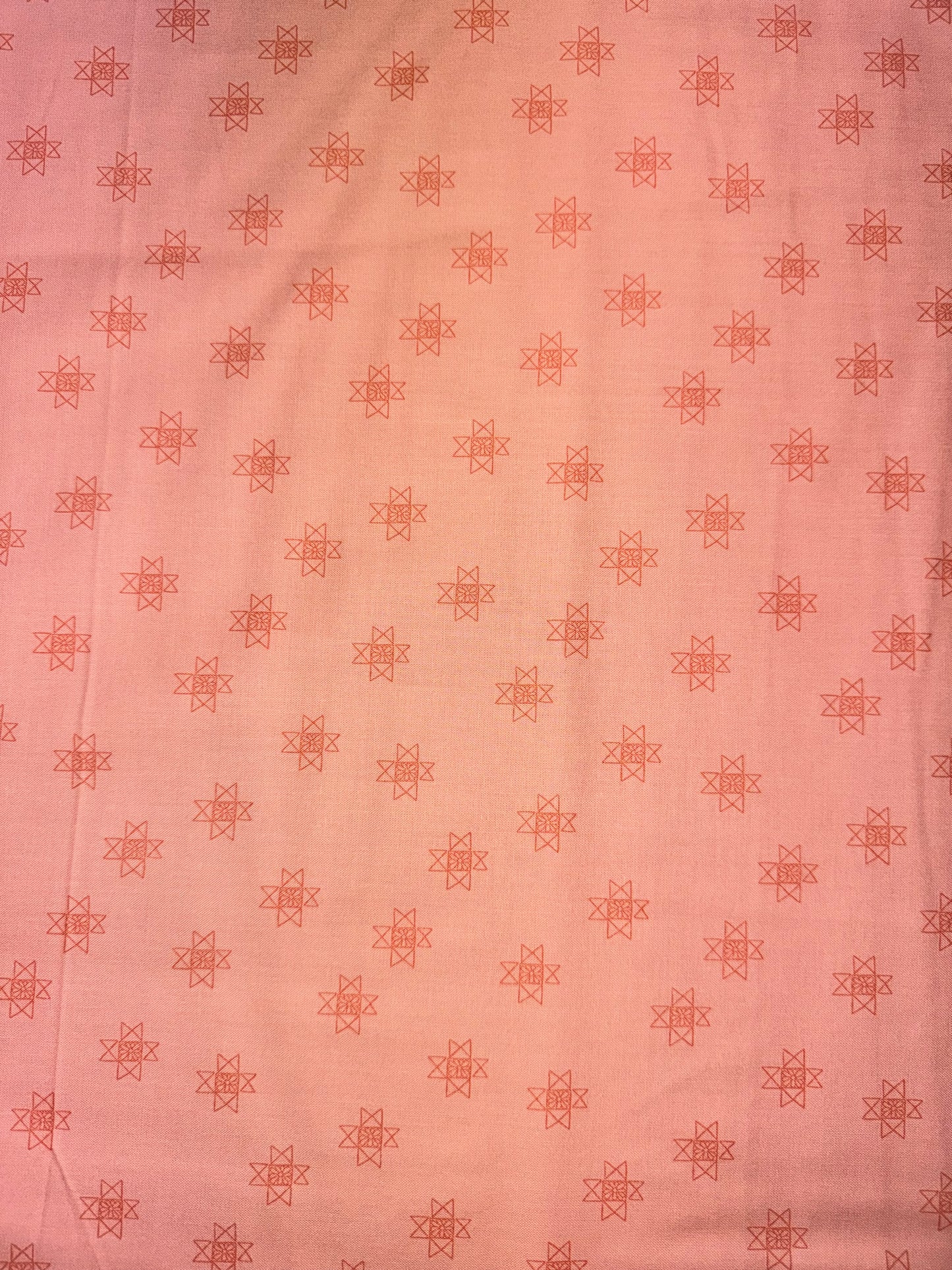Petals and Stitches - Ohio Star Peach
